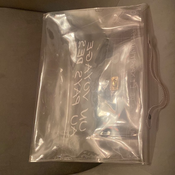 Authentic Hermes Clear Kelly Tote - Picture 7 of 16